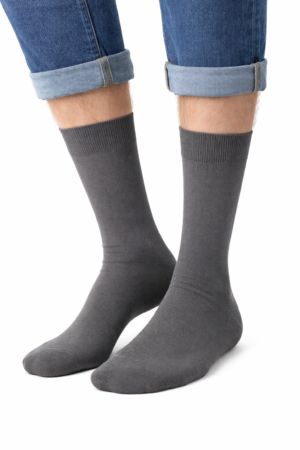 3 PAIA - ACTIVE calza uomo in cotone corta tinta unita - filo scozia elasticizzato - taglia unica uomo