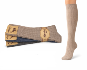 3 PAIA - LADY ALPAKA calze lunghe Donna in alpaca – Made in Italy – Taglia Unica Donna