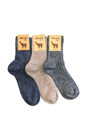 3 PAIA - LADY ALPAKA calze corte Donna in alpaca – Made in Italy – Taglia Unica Donna
