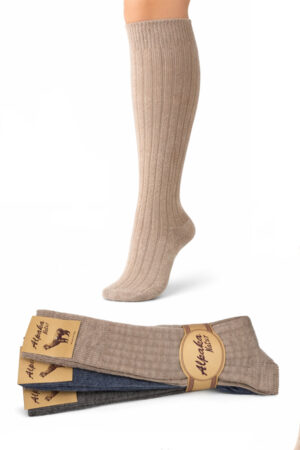 3 PAIA - LADY ALPAKA calze lunghe Donna in alpaca – Made in Italy – Taglia Unica Donna
